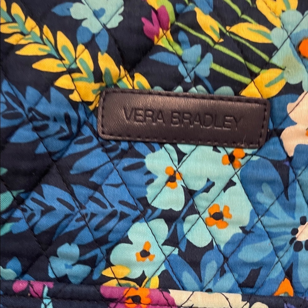 Vera Bradley Midnight Blues Multicolor Floral Tote - Picture 4 of 6